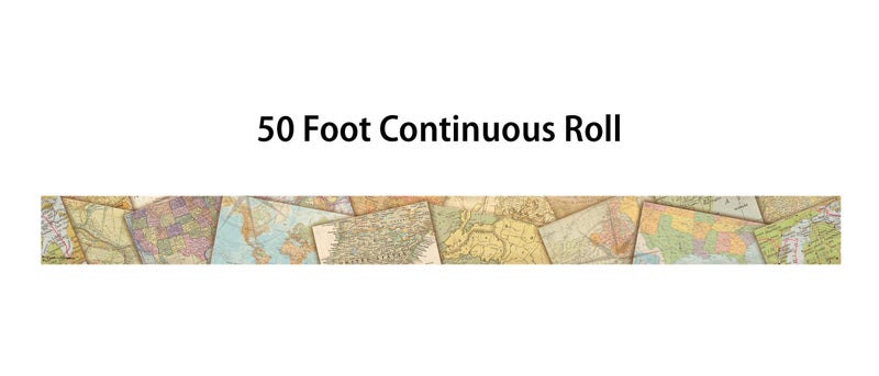 Teacher Created Resources Travel The Map Straight Rolled Border Trim - 50ft - Decorate Bulletin Boards, Walls, Desks, Windows, Doors, Lockers, Schools, Classrooms, Homeschool & Offices - Image 2