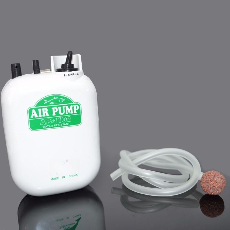 Aquarium Oxygen Pump: White Durable Water-Resistant ABS Construction - Low Power Consumption D Battery Operated Silent 2-Mode Aerator with Stainless Steel Clip for Home Fish Tanks Outdoor Fishing Buck - Image 5