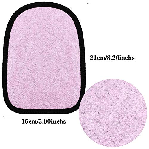 Skylety 2 Pcs Sand Wipe Off Mitts Beach Mitt Wipe Duster Cleaner for Summer Volleyball Sandbox Water Activity Soft Towel Clean Sand from Skin Mitt Pack for Surf Ocean Lakeside RecreationPink Blue - Image 5