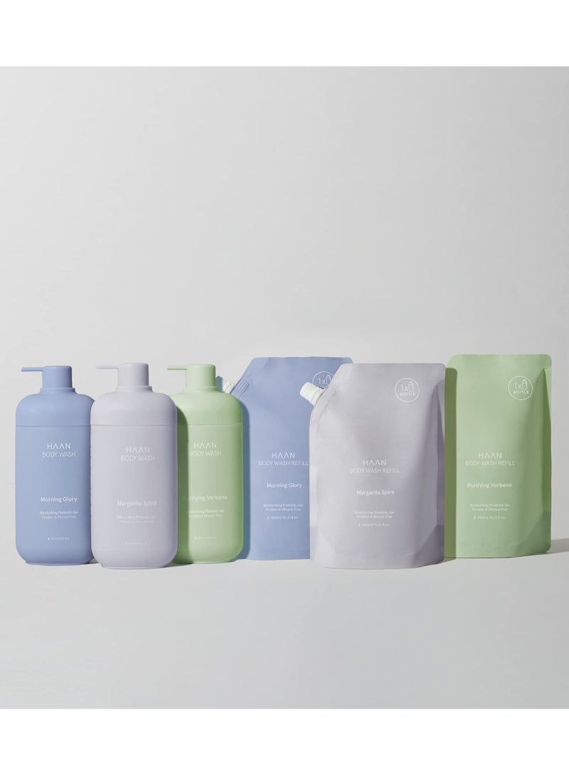 Haan Body Wash Refillable Morning Glory 450ml - Image 4