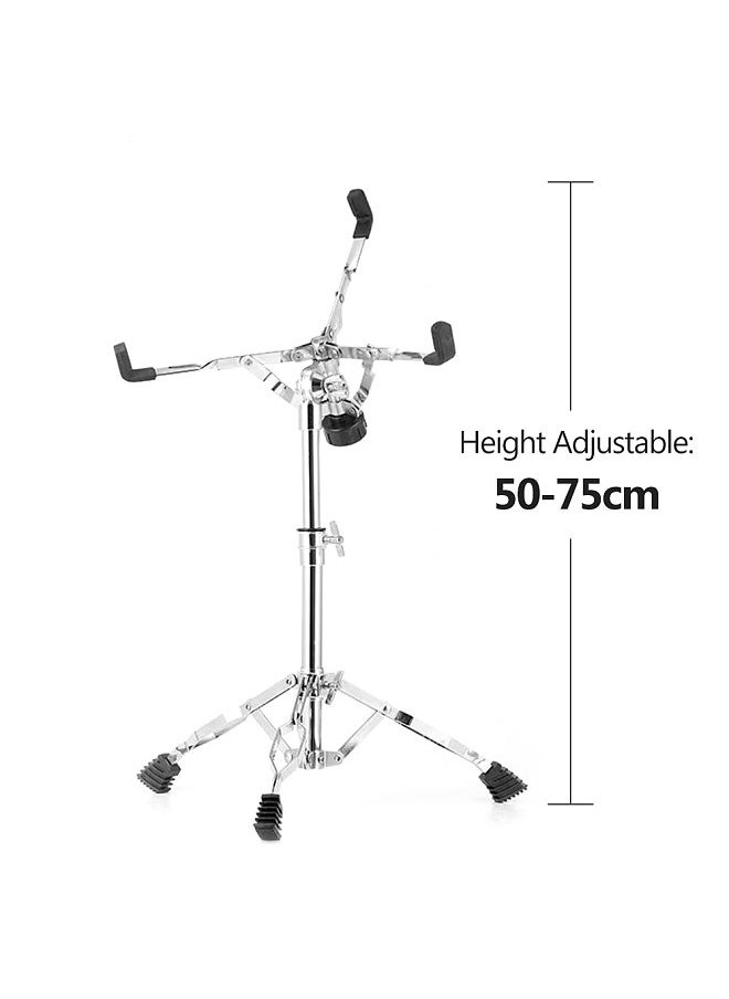 Generic - 12-inch Galvanized Carbon Steel Drum Tripod Stand 19.7inch-29.5inch Height Adjustable for Dumb Drum Snare Drum Drum Set Supporting - Image 1