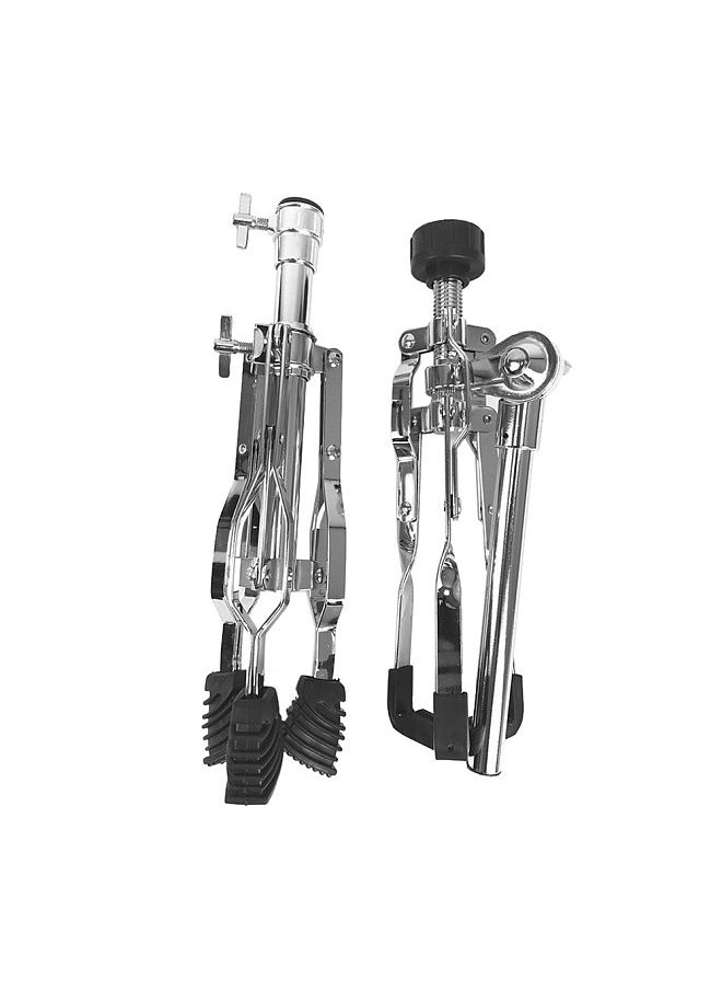 Generic - 12-inch Galvanized Carbon Steel Drum Tripod Stand 19.7inch-29.5inch Height Adjustable for Dumb Drum Snare Drum Drum Set Supporting - Image 1