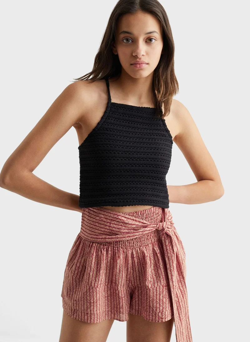 MANGO Pre-teens Stripe Shorts