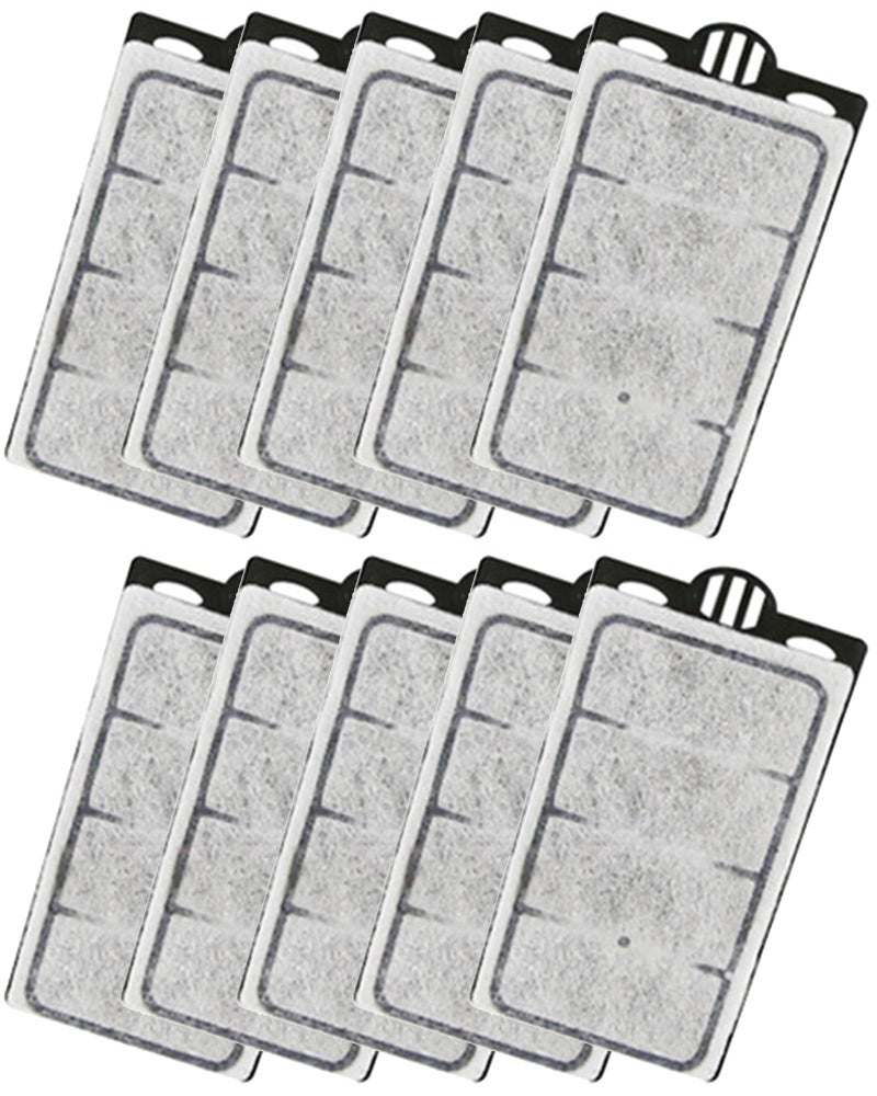 Moonorange 10 Pack Auqarium Filter Replacement Plates, Turtle Tank Filter Sponges, Suitable for 3.5W 280L/H Low-Water Filter - Image 1