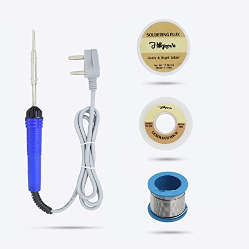 Hillgrove Hgve1M1 4In1 Intermediate Heating 25W Soldering Iron Kit, Corded Electric - Image 1