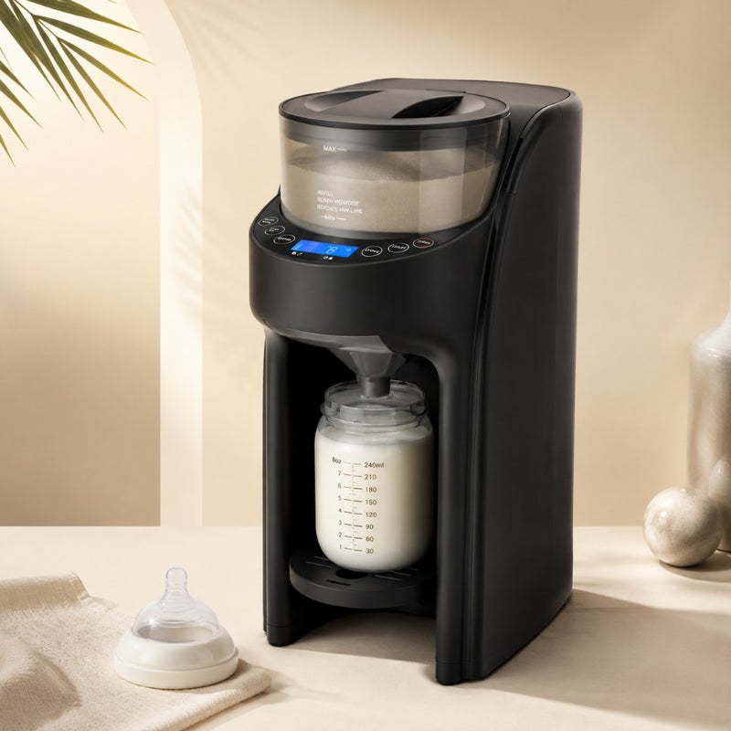 Baby Brezza Formula Pro Advanced WiFi Formula Dispenser for infant feeding, ABS plastic, black, app-controlled automatic warm bottle preparation with precise powder blending - Image 5