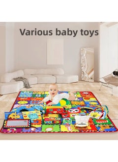Generic Baby Intelligence Toys Developing Brain Baby Toys 0-12 Months Educational Early Education Crawling Mat Coax Baby Artifact-Color:Cognitive Dice Fabric 6 Sides (4 Pieces)  - Image 3