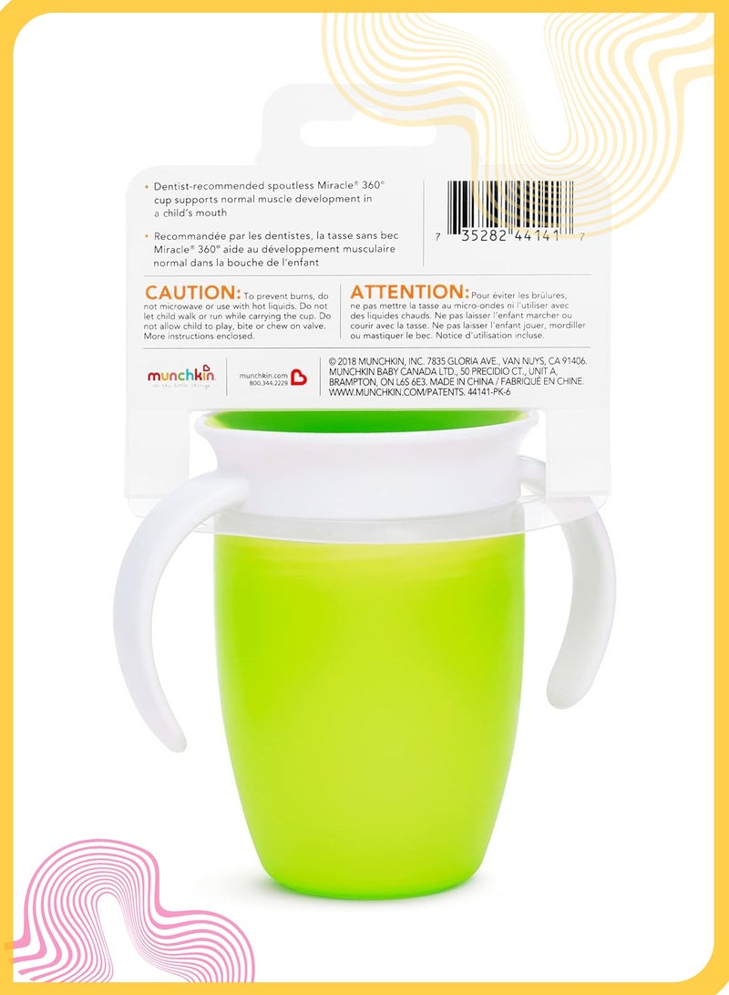 She&Little 200ml Toddler Training Cup with Lid, Spill Proof Baby Cup with Handles, BPA Free Spoutless Sippy Cup, Dentist Recommended, Easy to Clean (Green) - Image 3