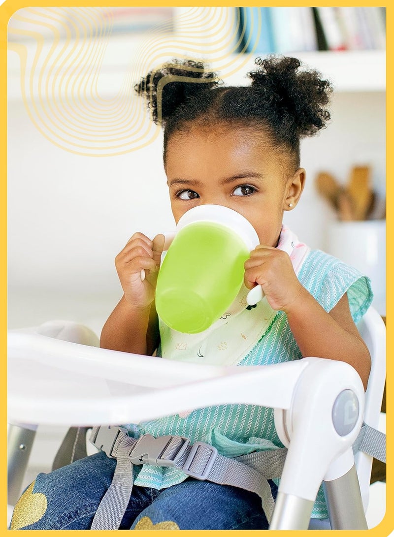 She&Little 200ml Toddler Training Cup with Lid, Spill Proof Baby Cup with Handles, BPA Free Spoutless Sippy Cup, Dentist Recommended, Easy to Clean (Green) - Image 4