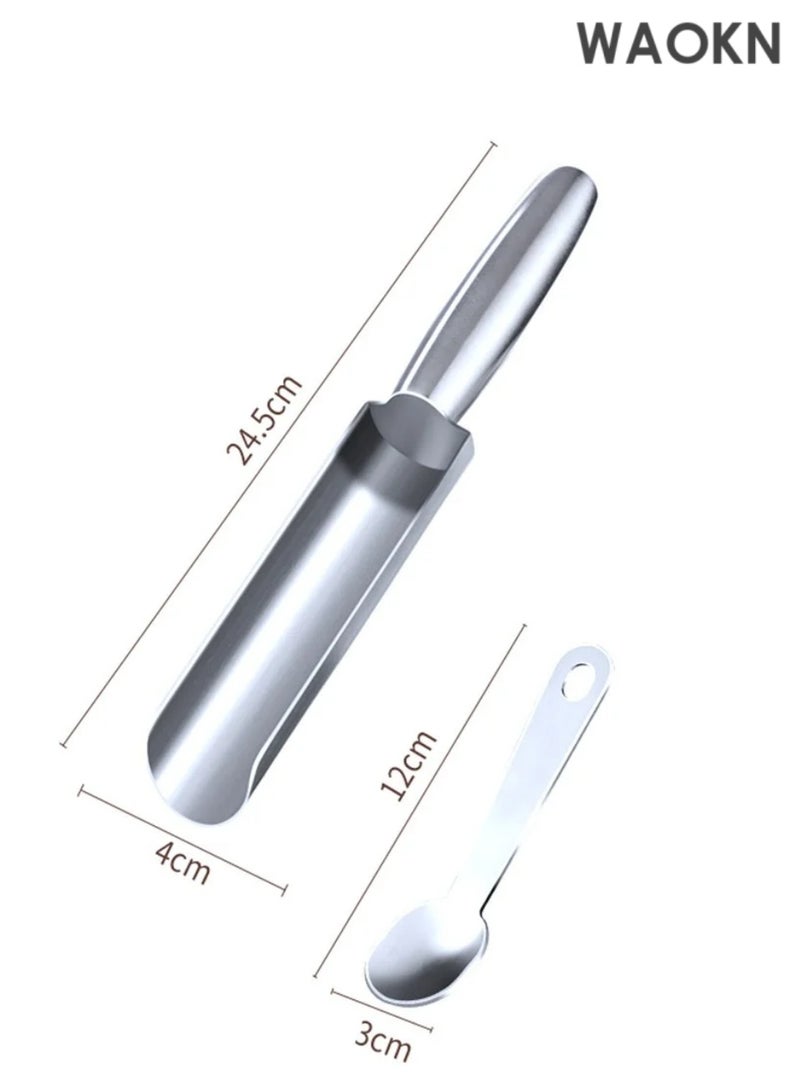 WAOKN 304 Stainless Steel Non-Stick Meatball Maker Set Meatball Maker, Meatball Maker Tool,Easy Stainless Steel Meatball Making Mold, Spoon with Cutting for Effortless Cooking (Single Tube) - Image 4