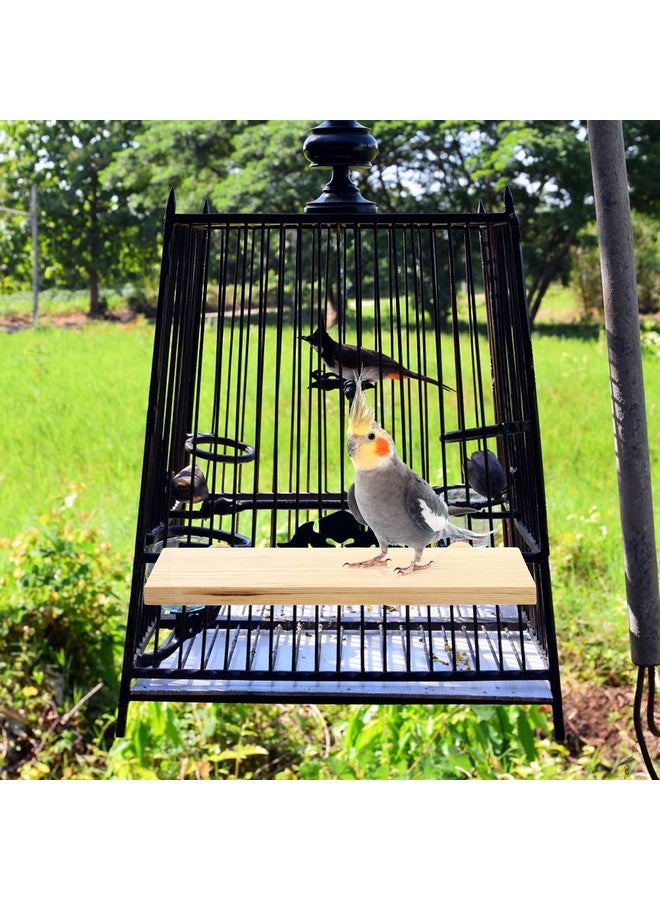 Okllen 3 Pack Bird Perch Stand, Burlywood Wood, For Parakeet - Image 4