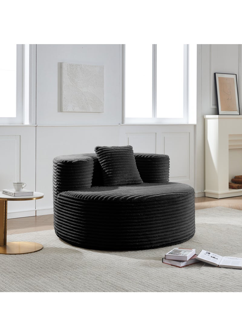 متجر ان زون كنبة فخمة بتصميم دائري انيق تضيف لمسة فنية الى ديكورك - Image 2