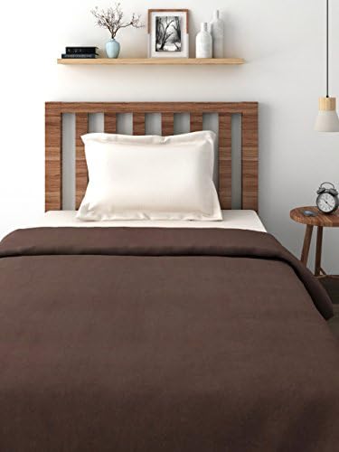 Goyal's ® Polar Fleece 250 TC Blanket (Single Bed, Coffee Brown) - Image 2