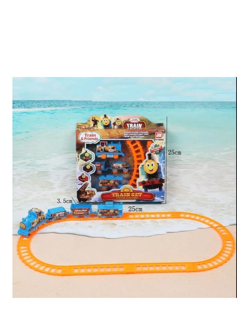 Hot Sale Electric Plastic Educational Model Light DIY Rail Track Toy Train Set - Image 3