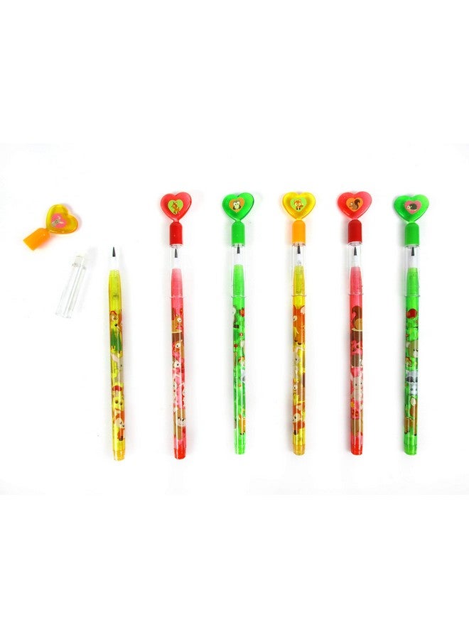 TINYMILLS Woodland Animals Multi Point Stackable Pencil With Eraser For Party Favors Cute Forest Creatures Goodie Bag Stuffers Classroom Rewards - Image 3