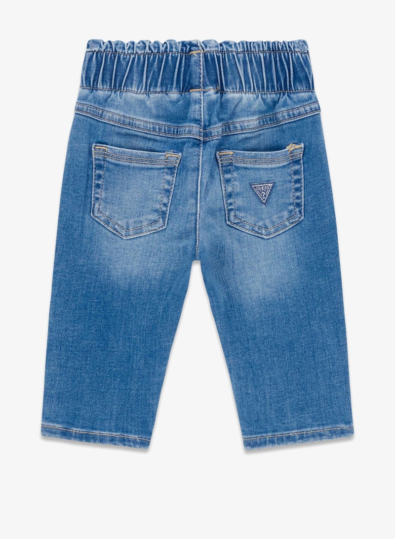 GUESS Kids Heart Denim Pants - Image 2