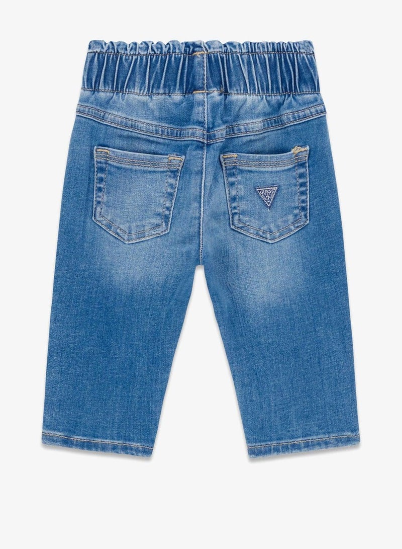 GUESS Kids Heart Denim Pants - Image 3