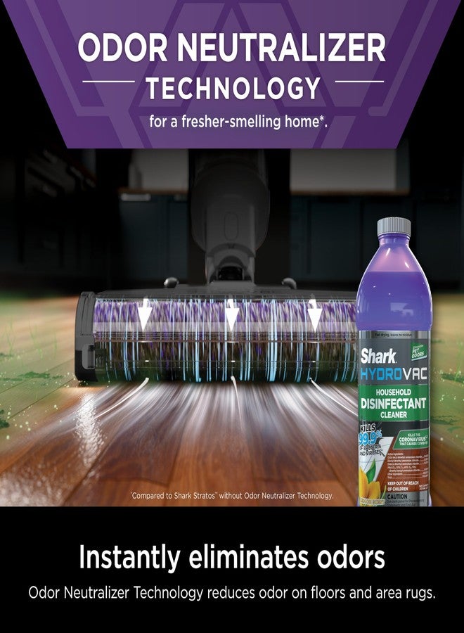 Shark HydroVac Household Disinfectant Cleaner, Kills 99.9% of Bacteria & Viruses, Compatible with Shark HydroVac 3-in-1 Multi-Surface Cleaners on Hardfloor, Stone, Laminate & Tile, Purple, WDCD60 - Image 2