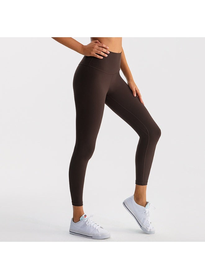 NIBEMINENT Essential/Pure&Plain 7/8 Leggings, High Waisted Compression Soft Pants Workout Athletic Yoga Pants 24" - Image 1
