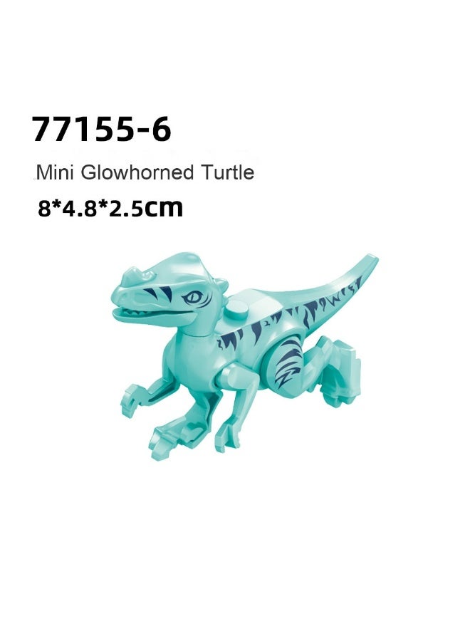 NIBEMINENT Jurassic Dinosaur Glow-in-the-Dark Mini Assembly Toy