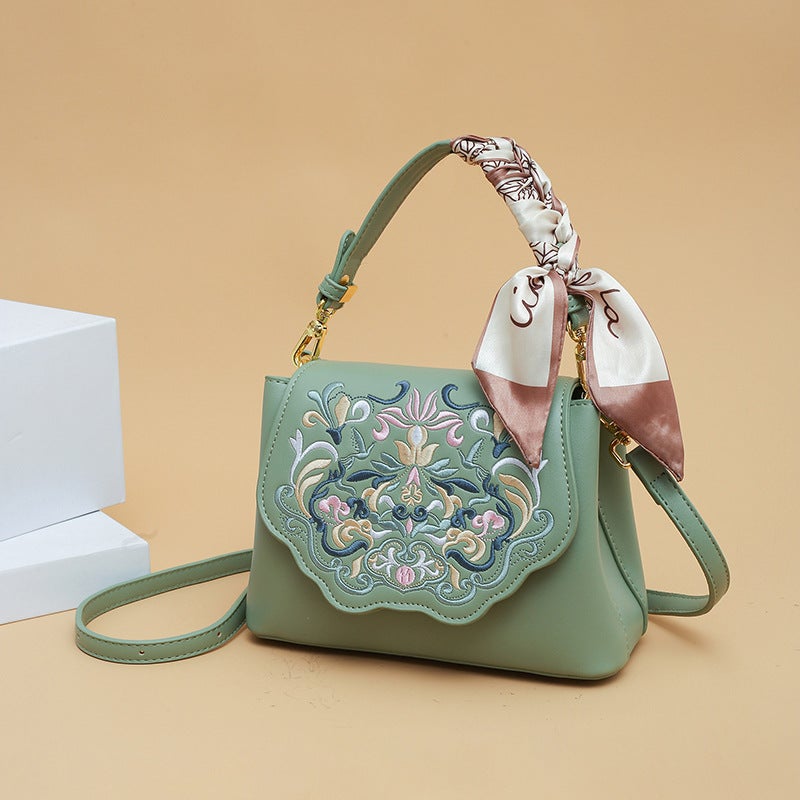 Crossbody Bag for Women 2026 New Model High-End Fashion Retro Artistic Chinese Style Embroidered Shoulder Bag Cross-Border