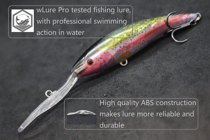 wLure Minnow Crankbait for Bass Fishing Bass Lure Jerkbait Fishing Lures and Tackle Box - Image 4