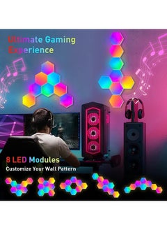 Scrolls LED Hexagon Gaming Wall Light, 12 Pieces, Hexagon RGB LED Panel, Hexagon Honeycomb Gaming Decorative Wall Light, Music Sync App Control, Hexa Wall Lighting, Smart Hexagonal Gamer Room Decoration  - Image 5