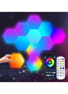 Scrolls LED Hexagon Gaming Wall Light, 12 Pieces, Hexagon RGB LED Panel, Hexagon Honeycomb Gaming Decorative Wall Light, Music Sync App Control, Hexa Wall Lighting, Smart Hexagonal Gamer Room Decoration  - Image 3