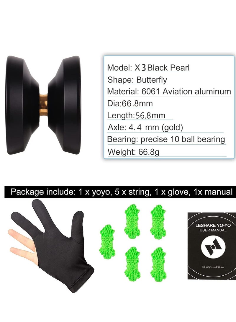 Professional Yoyo Set with Durable Aluminum YoYo Glove and 5 Strings for Beginners and Experts  - Image 5