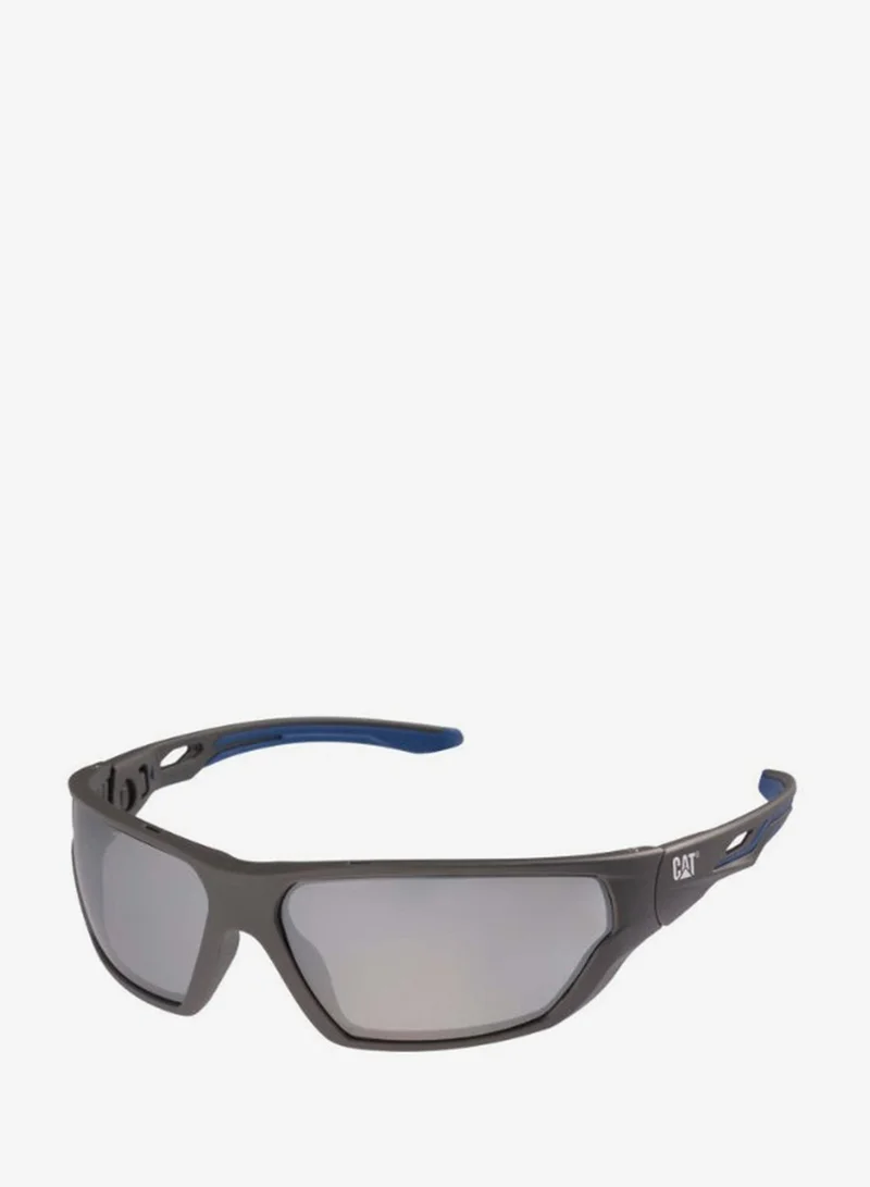 Caterpillar CAT CTSF‑OVERHAUL Men’s Oversized TR90 Sunglasses – 74mm Shield Frame – Rubber Grip Temples – Polarized Look