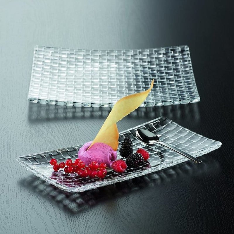 MKV MART MKV MART Multicolor Imported Rectangle Glass Dry Fruit Tray - Elegant Serving Solution for Chocolates, Snacks, and More - Ideal for Dining and Coffee Tables - Pack of 1 - Image 4