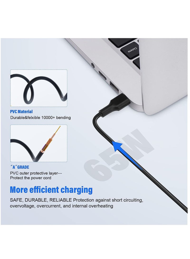 SYOSI 65W USB C Power AC Adapter Type C PD Wall Fast Charger Compatible with MacBook Pro/Air Laptop Charger Power, and Any Laptops or Smart Phones  - Image 5