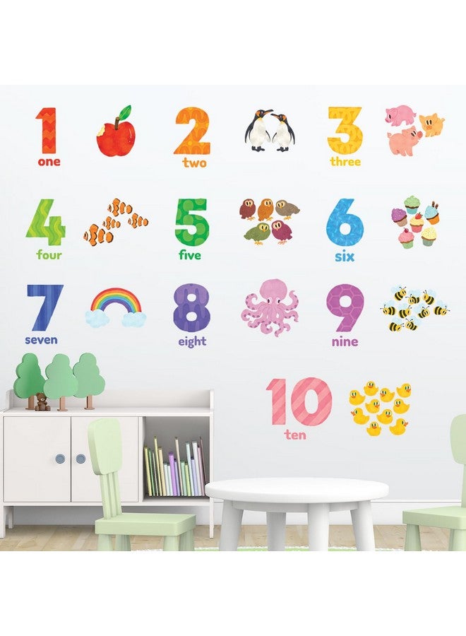 Decowall Ds62020 Numbers Wall Stickers Wall Decals Peel And Stick Removable Wall Stickers For Kids Nursery Bedroom Living Room - Image 1