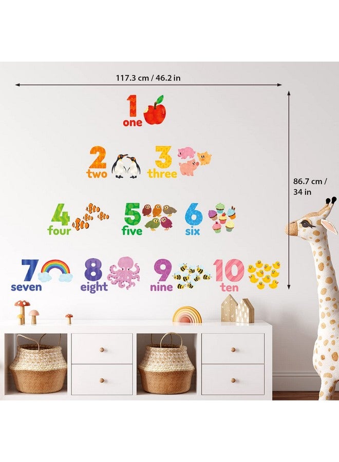 Decowall Ds62020 Numbers Wall Stickers Wall Decals Peel And Stick Removable Wall Stickers For Kids Nursery Bedroom Living Room - Image 5