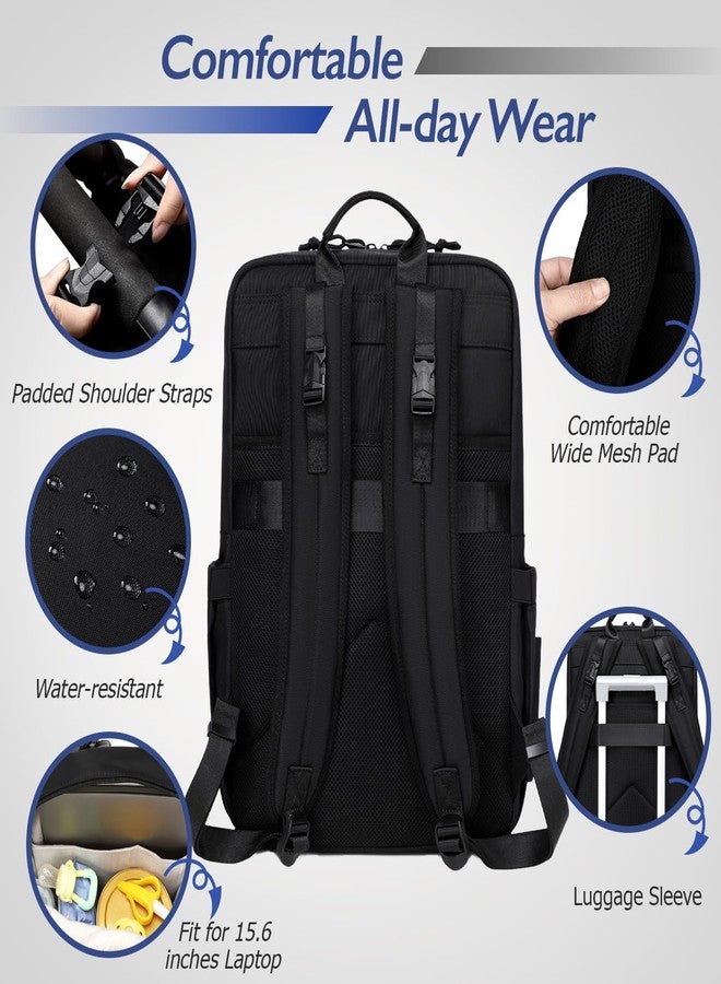 LORADI Dad Diaper Backpack, 34L Large Capacity with Stroller Buckles, Luggage Sleeve and 3 Insulated Pockets, Tactical Style - Image 5