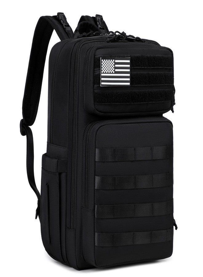 LORADI Dad Diaper Backpack, 34L Large Capacity with Stroller Buckles, Luggage Sleeve and 3 Insulated Pockets, Tactical Style - Image 1