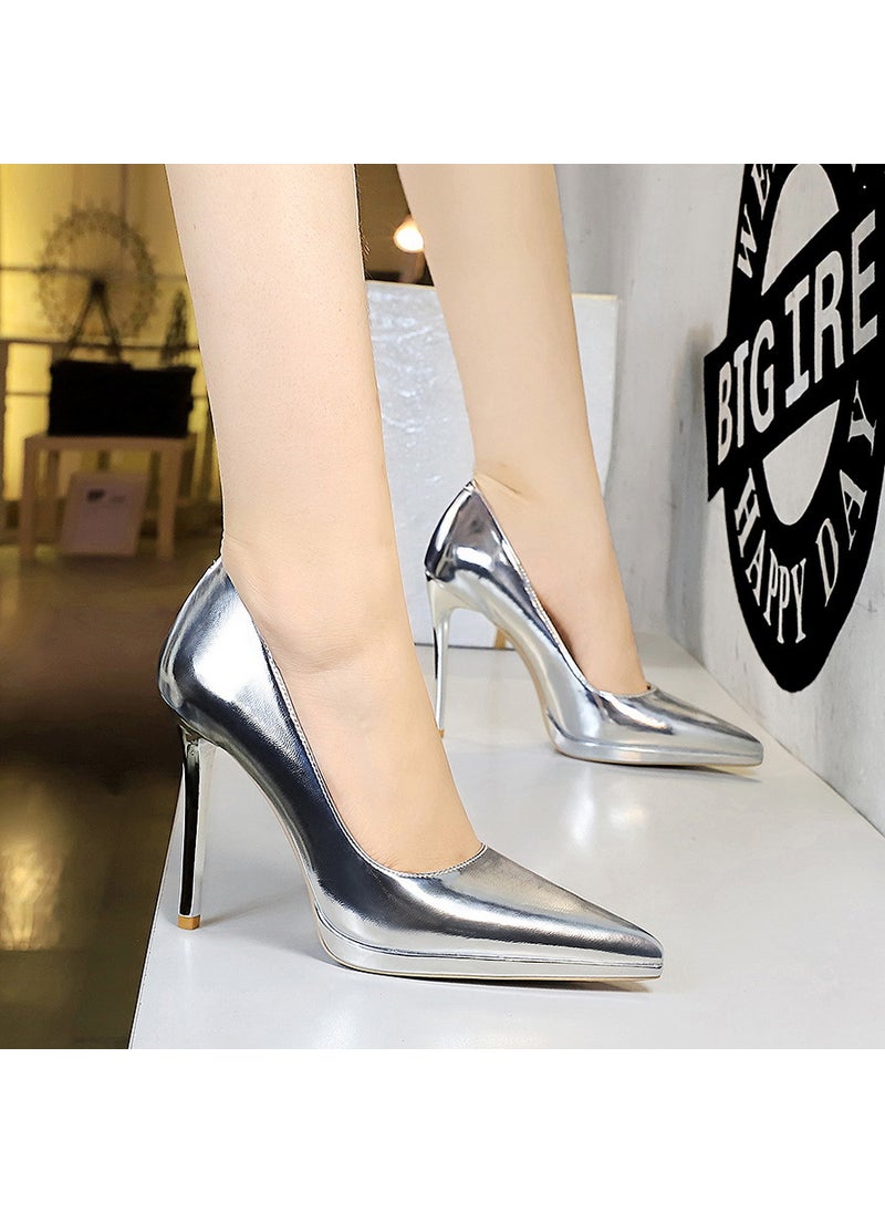 Generic - Elegant Stiletto High Heel Pumps Women Silver - Image 1