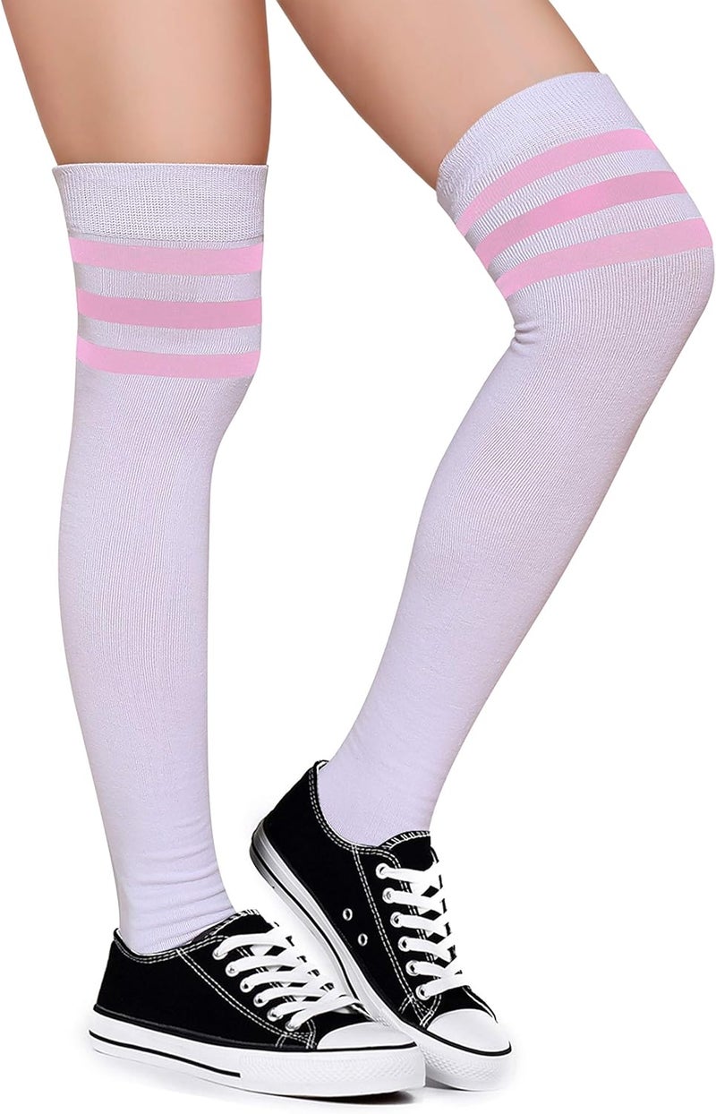 Leotruny Thigh High Socks for Women: Suitable for Cosplay Daily Wear - Cotton Knee High Socks - Image 1