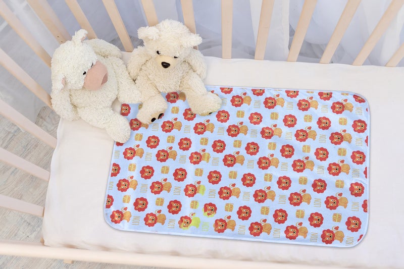 AAZEEM أوراق بوليستر جديدة للمواليد | واقي سرير لورقة جافة للأطفال | حصائر جافة للأطفال مقاومة للماء ومنتجات جديدة للمواليد | عبوة من 3 | ذهبية  - Image 2