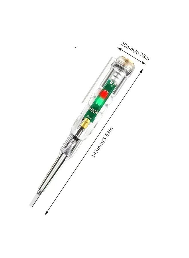 Smart Digital Voltage Tester Pen with LED Display - Red & Green LED Lights, LCD Backlit, LCD Writing Area, Brass Tip, for Electrical Insulation and Voltage Testing, Circuit Tester Pen | LED Display Pen | Durable Pen - Image 1