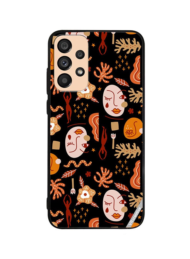 VR CREATIVE Protective Case Cover For Samsung Galaxy A73 5G Silhouettes Of People Design Multicolour - Image 1