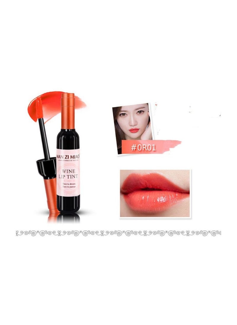 Man Zi Miao - Man Zi Miao Lip Tint  Lipgloss Waterproof Bottle Style Set Long-lasting Not Easy To Fade - Image 1