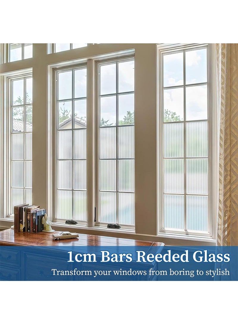 2m*60cm  Waterproof PVC frosted glass window sticker, self-adhesive privacy glass window sticker, UV resistant, heat control, suitable for bathroom, living room, kitchen, glass windows