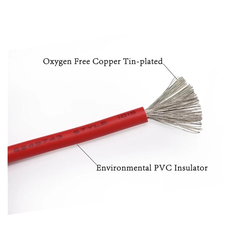 UL1015 Electric Wire PVC Insulated Lamp Lighting Copper Cable LED DIY Line 600V(YE,2 METERS-10AWG) - Image 3