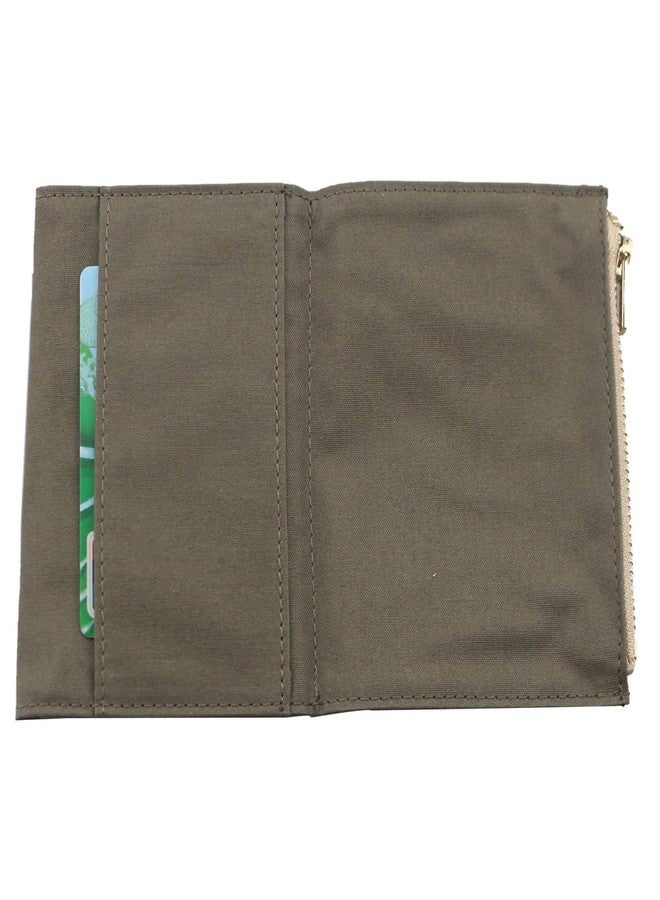 Dwpetzo Canvas Zipper Pocket Insert Pouch Refill for TN Travelers Notebook Accessories Paper Card Holder Storage Bag (Passport Size, OliveGreen) - Image 3