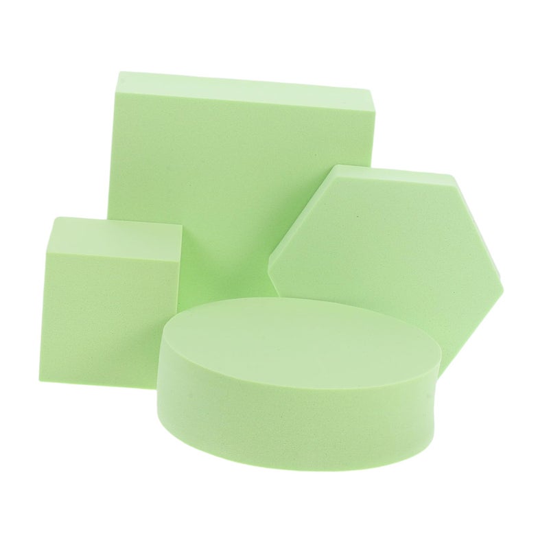 Green Photography Props Jewelry Display Geometry Base Lightweight Portable Backdrop Product Photoshoot Sturdy Polymer Easy Setup - Image 2