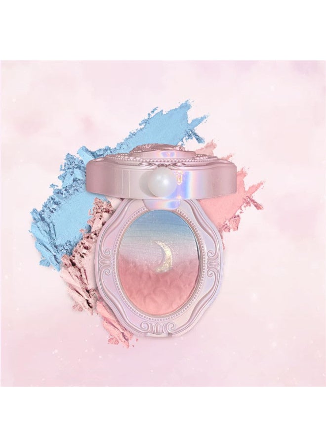 Oil Painting Series Relief Gradient Blusher Natural Nude Makeup Blush 6.8g (786 Powder Muticolor)