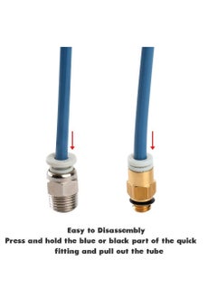 KASTWAVE Upgraded 3D Printer kit, for 1.75mm Filament PTFE Teflon Tube Pneumatic connectors,Brass Nozzle*2, Steel Nozzle*1, Silicon Cap*3, Tube Cutter for 3D Printer.  - Image 2