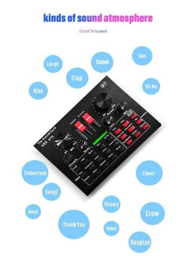 9-Piece Sound Card Microphone Set For Live Broadcast - Image 2