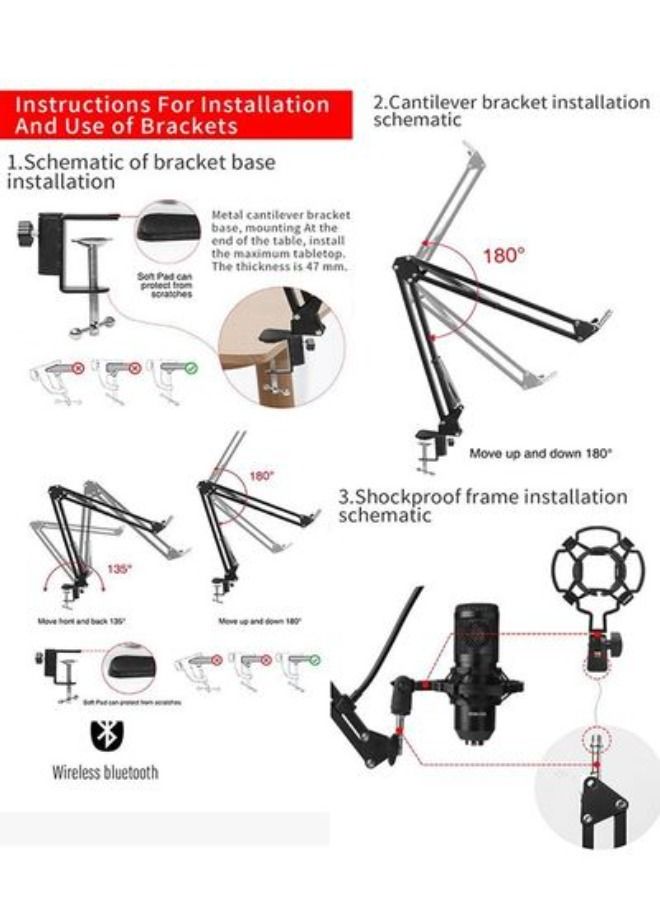 9-Piece Sound Card Microphone Set For Live Broadcast - Image 5